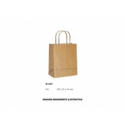 SACOLA PAPEL - CROMUS - 39X32X16 EMB ECO KRAFT GG